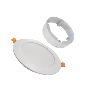 چراغ‌ سقفی توکار گرد 12 وات | Back Light | مدل سروش - قاب تبدیل توکار به روکار