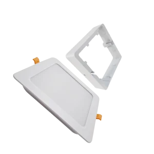 چراغ‌ سقفی توکار مربع 18 وات | Back Light | مدل سروش - قاب تبدیل توکار به روکار